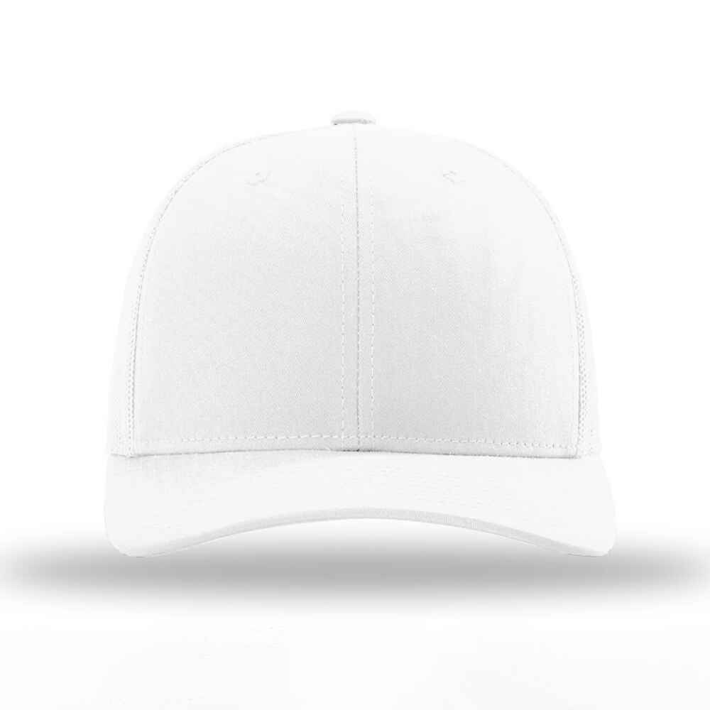 112 Trucker Hat Full White Color