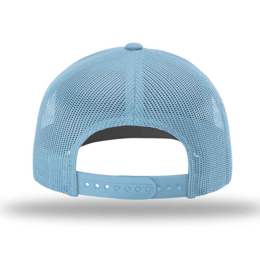 Custom Richardson Trucker Hats style 112_Solid Columbia_Blue Color_Back_View