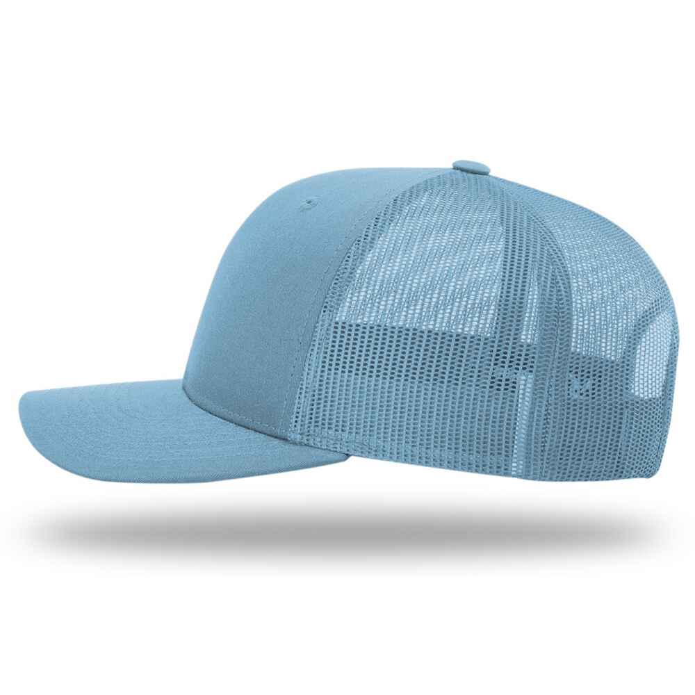 Custom Richardson Trucker Hats style 112_Solid Columbia_Blue Color_Left_View