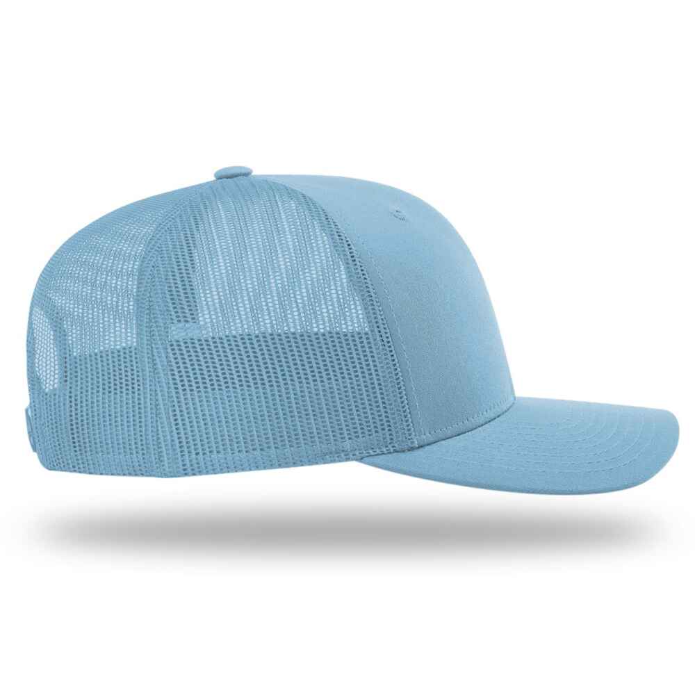 Custom Richardson Trucker Hats style 112_Solid Columbia_Blue Color_Right_View