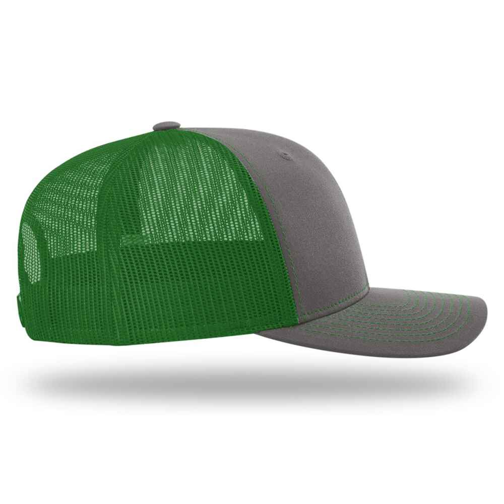 Custom-Charcoal-Kelly-color-112-style-blank-trucker-hat-right-view