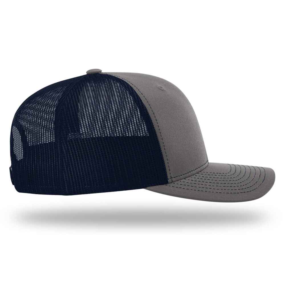 Custom-Charcoal-Navy-color-112-style-blank-trucker-hat-right-view