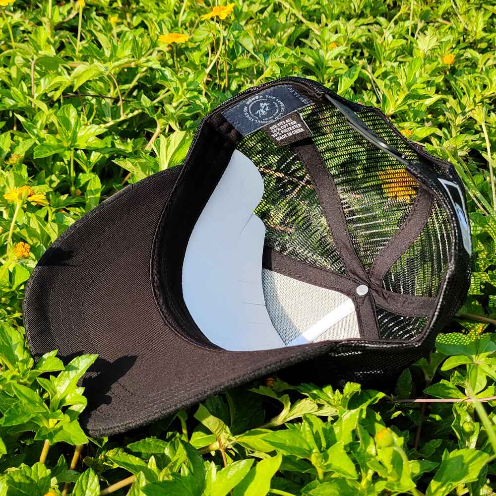 Topone Custom Embroidered Patch on Front Panel Felt Fabric Baseball Caps Black Color Inner View
