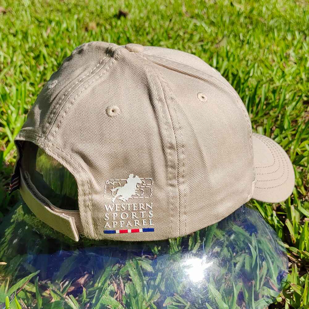 Topone Custom High Density Screen Printing on Front Panel Top visor and Back Cotton Twill Fabric Baseball Caps Solid Stone Color back View
