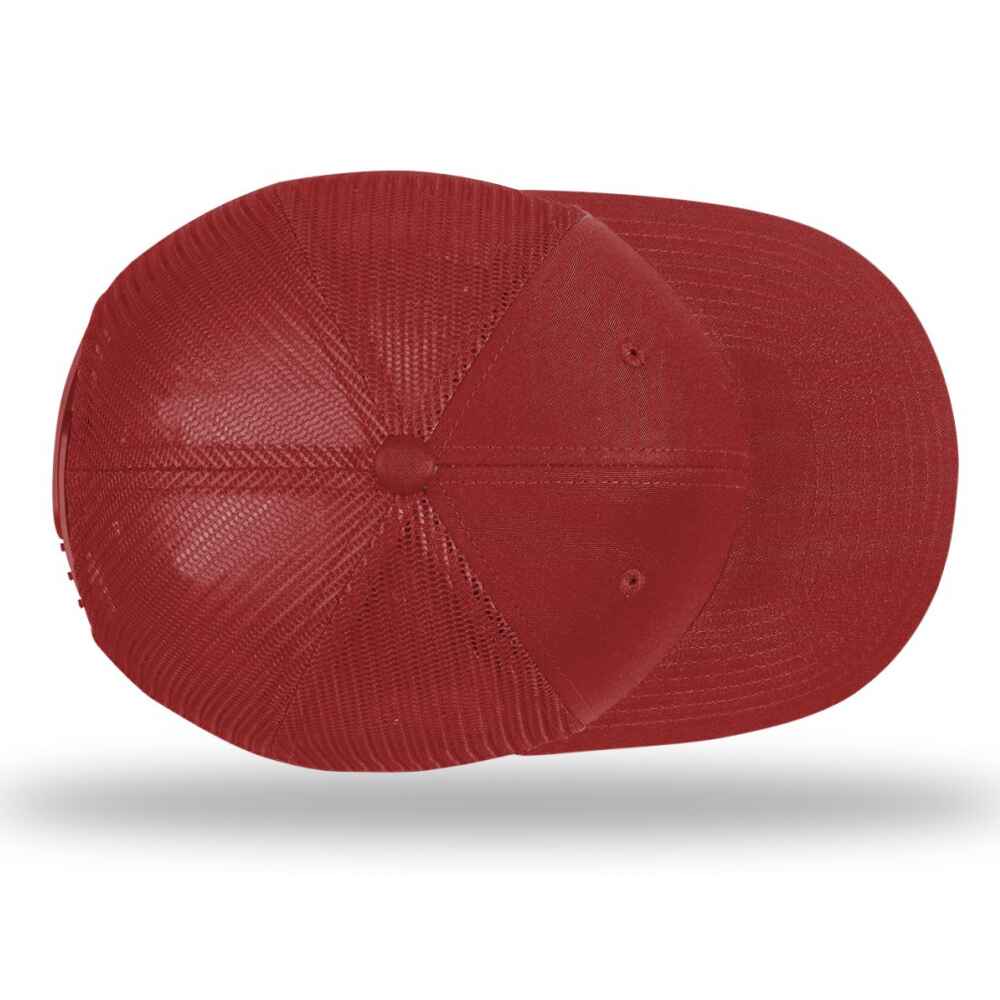 Topone Custom Trucker Hats 112_style full Cardinal_Color_top_View